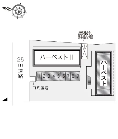 ★手数料０円★行橋市西宮市２丁目 月極駐車場